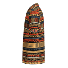 Load image into Gallery viewer, Beach Brown Tiki Striped Unisex button shirt