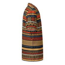 Load image into Gallery viewer, Beach Brown Tiki Striped Unisex button shirt