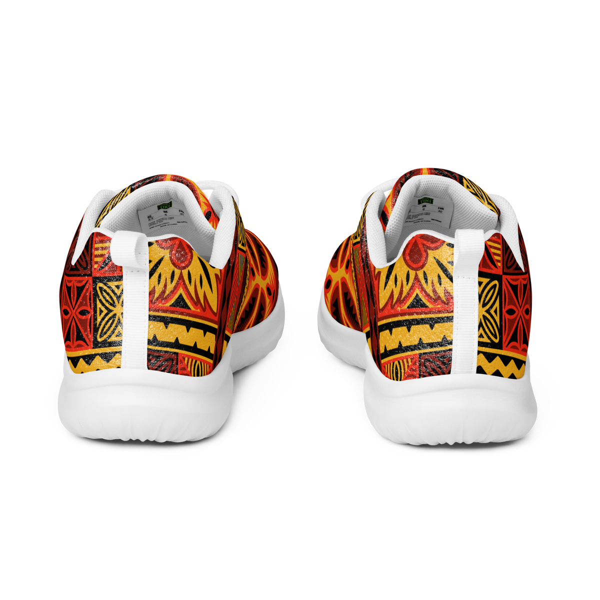Fiery Tiki Squares Men's athletic shoes – Terrible Tiki