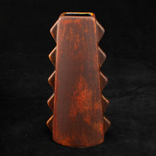 Load image into Gallery viewer, Tall Spiky Tiki Mug, Matte Lava Red Wipe Away with Black Interior