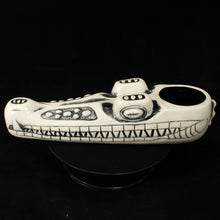 Load image into Gallery viewer, Terrible Tiki Crocodile Mug - Black Wipe away MFG Error