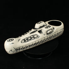 Load image into Gallery viewer, Terrible Tiki Crocodile Mug - Black Wipe away MFG Error