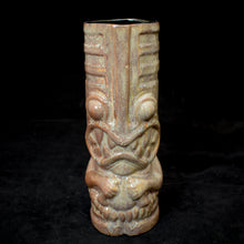 Load image into Gallery viewer, Toothy Tiki Mug, Gloss Grey Swirly Glaze