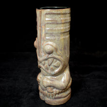 Load image into Gallery viewer, Toothy Tiki Mug, Gloss Grey Swirly Glaze