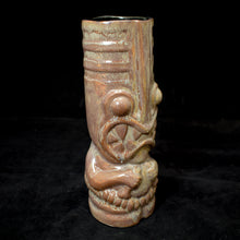Load image into Gallery viewer, Toothy Tiki Mug, Gloss Grey Swirly Glaze