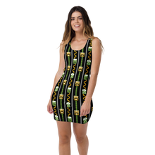 Load image into Gallery viewer, Green Tiki and Bamboo Dress