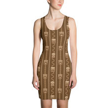 Load image into Gallery viewer, Brown Tiki and Bamboo Dress