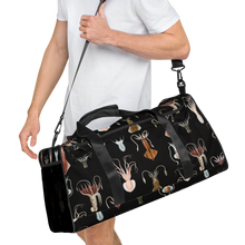 Load image into Gallery viewer, Cephalopod Black Duffle bag