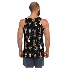 Load image into Gallery viewer, Cephalopod Black Unisex Tank Top