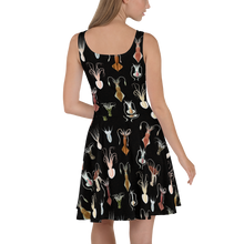 Load image into Gallery viewer, Cephalopod Black Skater Dress
