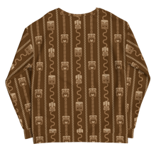 Load image into Gallery viewer, Brown Tiki Print Unisex Sweatshirt