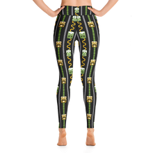 Load image into Gallery viewer, Green and Orange Yoga Leggings