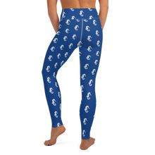Load image into Gallery viewer, Blue Seahorse Yoga Leggings