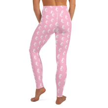 Load image into Gallery viewer, Pink Seahorse Yoga Leggings
