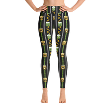 Load image into Gallery viewer, Green and Orange Yoga Leggings