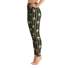 Load image into Gallery viewer, Green and Orange Yoga Leggings