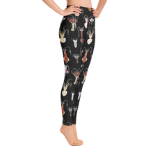 Load image into Gallery viewer, Cephalopod Black Yoga Leggings