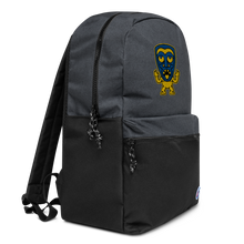 Load image into Gallery viewer, Yellow and Blue Tiki Embroidered Champion Backpack