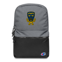 Load image into Gallery viewer, Yellow and Blue Tiki Embroidered Champion Backpack