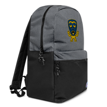 Load image into Gallery viewer, Yellow and Blue Tiki Embroidered Champion Backpack