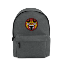 Load image into Gallery viewer, Tiki Face Three Embroidered Backpack