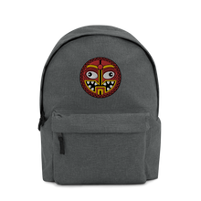 Load image into Gallery viewer, Tiki Face Four Embroidered Backpack
