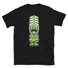 Load image into Gallery viewer, Green Toothy Tiki Black Tee