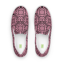 Load image into Gallery viewer, Pink Tiki Tatooed Women’s slip-on canvas shoes