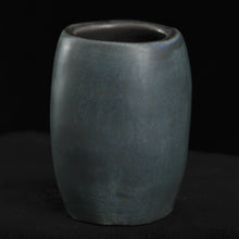 Load image into Gallery viewer, Little Headhunter Tiki Shot Glass, Blue Grey wipe away with Black Interior