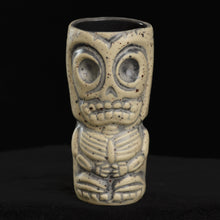 Load image into Gallery viewer, Skeletal Tiki Shot Glass, Tortilla Wipe Away with Black interior