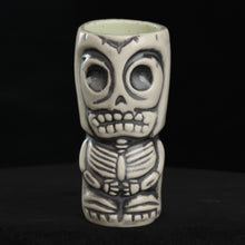 Load image into Gallery viewer, Skeletal Tiki Shot Glass, Wipe Away with Pistachio interior
