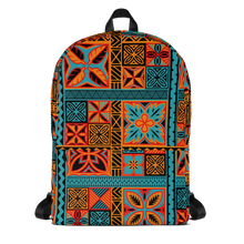 Load image into Gallery viewer, Beach Tiki Squares Backpack