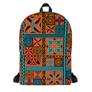 Beach Tiki Squares Backpack