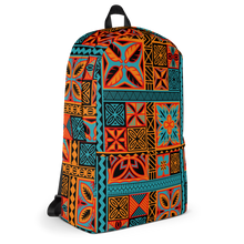 Load image into Gallery viewer, Beach Tiki Squares Backpack