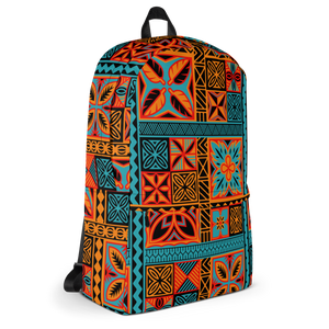 Beach Tiki Squares Backpack