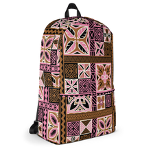 Load image into Gallery viewer, Pink Tiki Squares Backpack