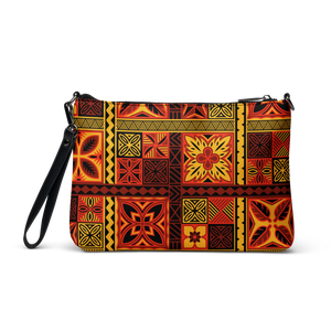 Fiery Tiki Squares Crossbody bag