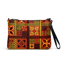 Load image into Gallery viewer, Fiery Tiki Squares Crossbody bag