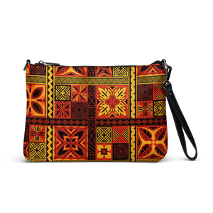 Fiery Tiki Squares Crossbody bag