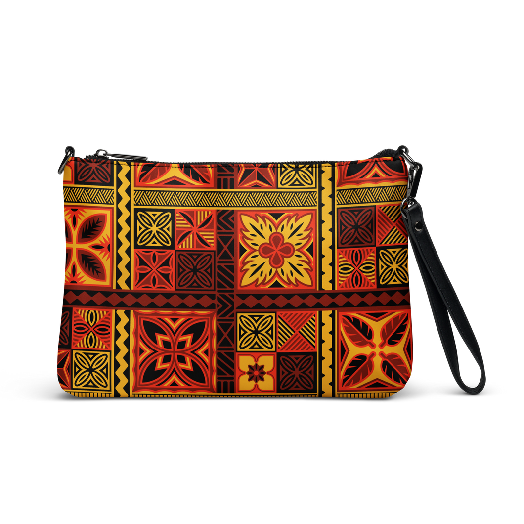 Fiery Tiki Squares Crossbody bag