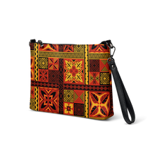 Load image into Gallery viewer, Fiery Tiki Squares Crossbody bag