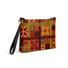 Load image into Gallery viewer, Fiery Tiki Squares Crossbody bag