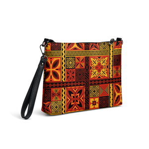 Fiery Tiki Squares Crossbody bag