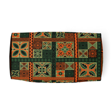 Load image into Gallery viewer, Green Tiki Squares Duffle bag