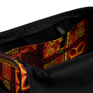 Fiery Tiki Squares Duffle bag