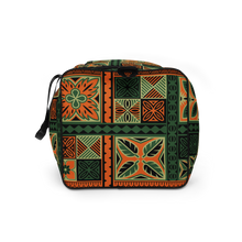 Load image into Gallery viewer, Green Tiki Squares Duffle bag