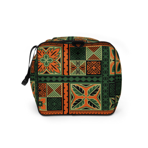 Green Tiki Squares Duffle bag