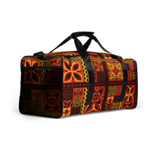 Load image into Gallery viewer, Fiery Tiki Squares Duffle bag