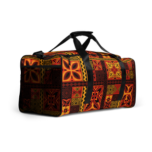 Fiery Tiki Squares Duffle bag