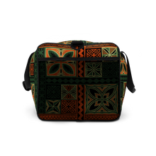 Load image into Gallery viewer, Green Tiki Squares Duffle bag